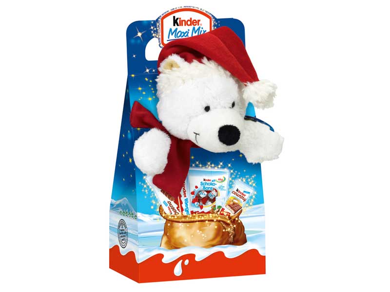 Kinder PLYŠÁK Maxi Mix 133 g MEDVÍDEK