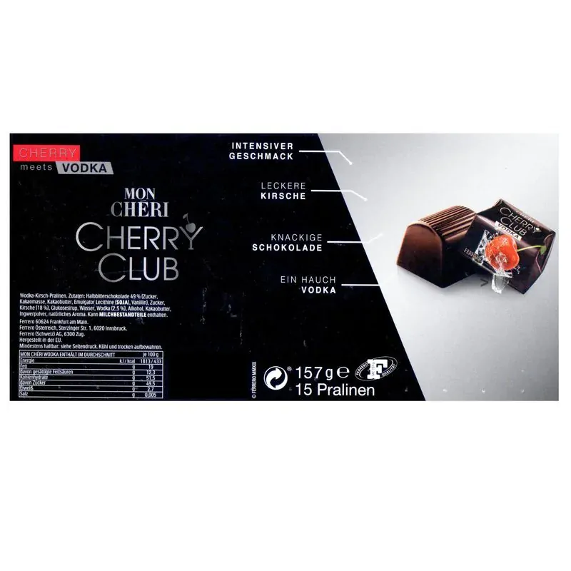 Ferrero MON CHÉRI 157 g VODKA & RYBÍZ - limitovaná edice 