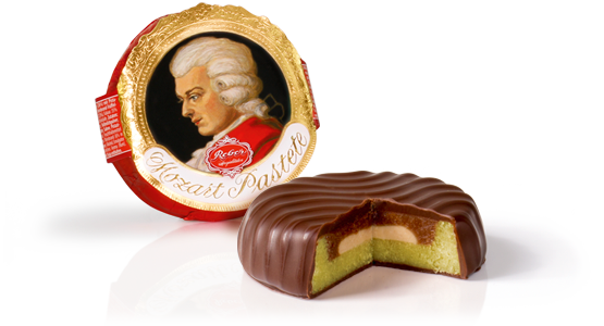 Velká luxusní dárková kazeta MOZART REBER QUADRAT 850 g - luxusní dárková kazeta
