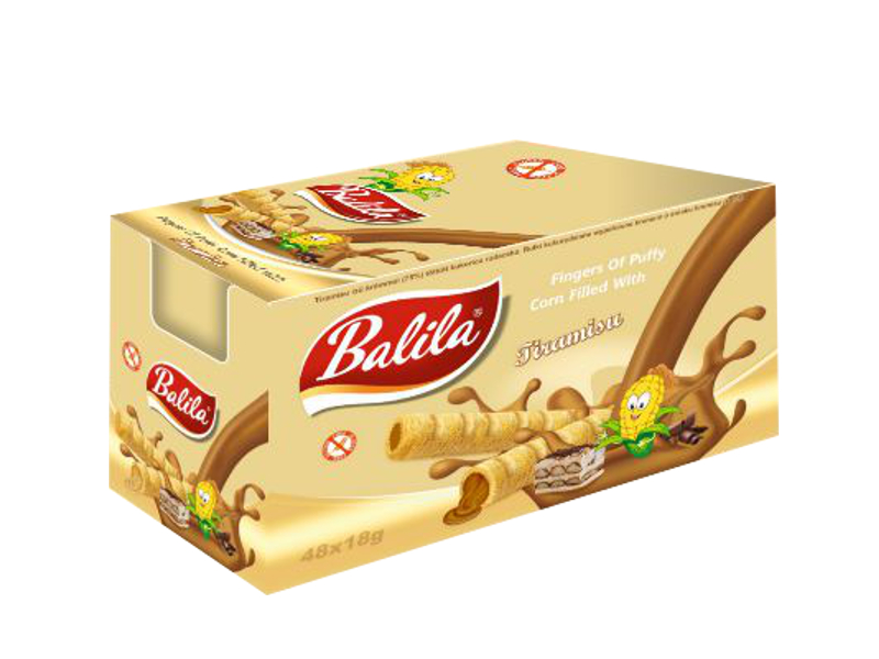 Trubičky BALILA 15 g Pistácie - cena za 1 ks