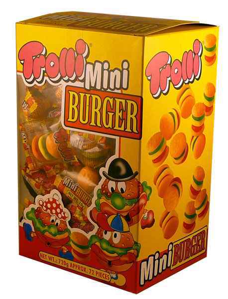 Želé BURGER mini 10g  - 60 ks (dóza)