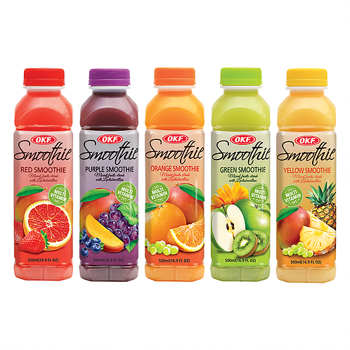 SMOOTHIE drink OKF 350 ml MULTIVITAMÍN ORANGE - oranžový