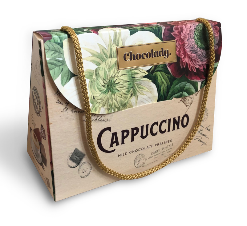 Italské pralinky CHOCOLADY 170 g CAPPUCCINO - kabelka