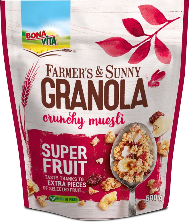 Bona Vita GRANOLA 500 g SUPER FRUIT