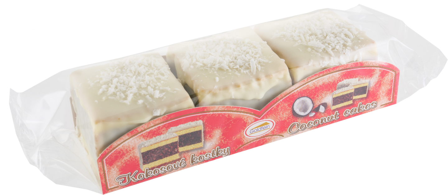 Kokosový dezert GODFEIN 270 g - kokosové kostky