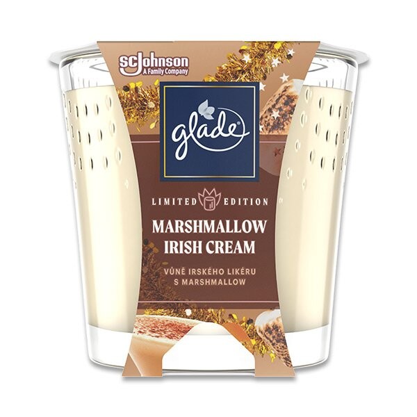Vonná svíčka GLADE 129 g MARSHMALLOW & IRISH CREAM