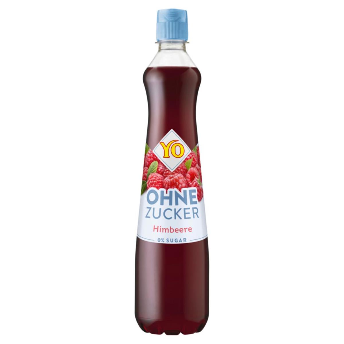 BEZ CUKRU sirup YO 700 ml MALINOVÝ