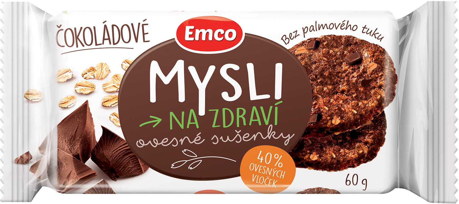 EMCO Mysli na zdraví 60 g - čokoládové