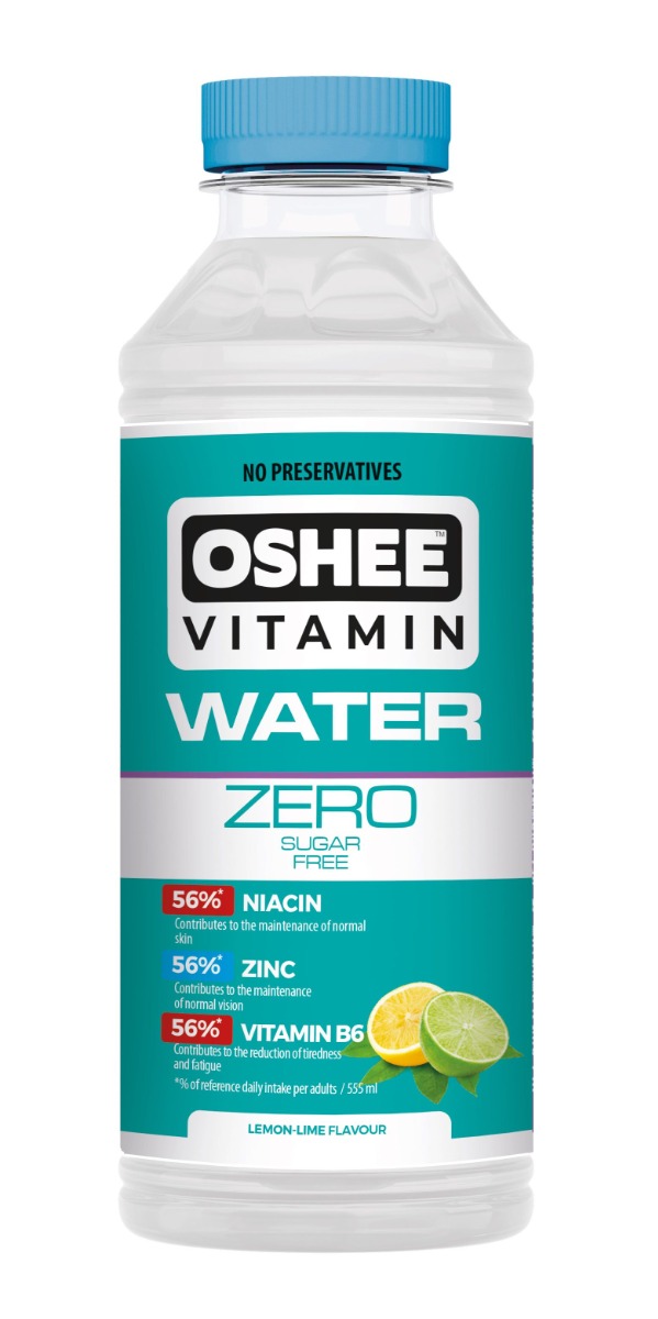 Nápoj Oshee nesycený nápoj 555 ml s příchutí citronu a limetky s přidanými vitamíny