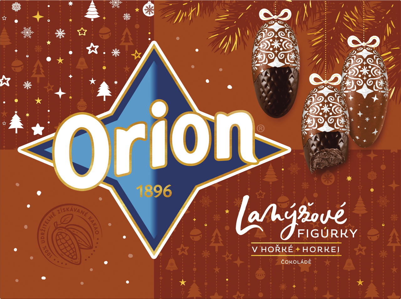 ORION figurky LANÝŽOVÉ hořké 315 g ČOKOLÁDOVÉ