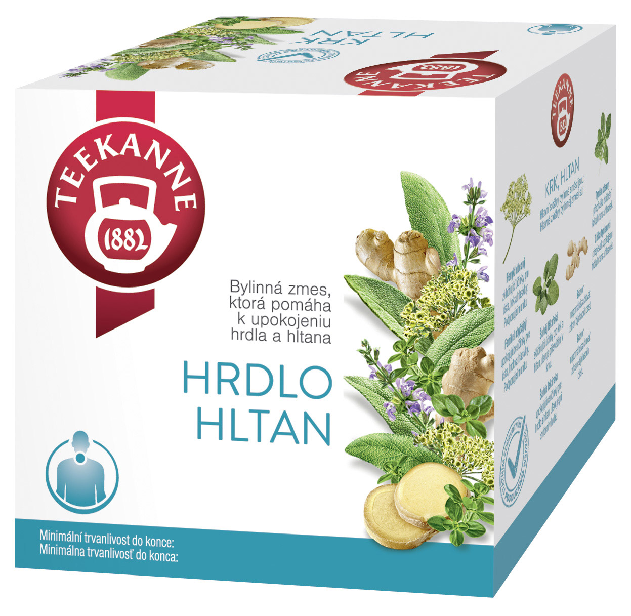 Bylinná směs Teekanne 20 g na krk a hltan 10 sáčků