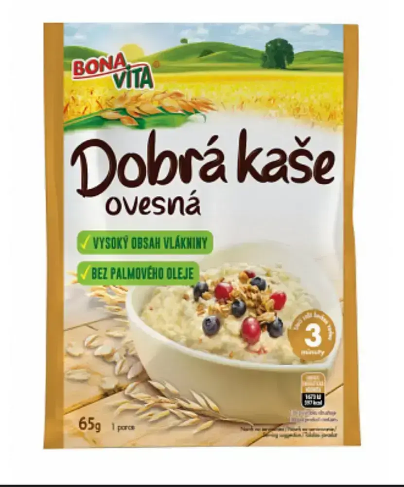 Ovesná kaše BONAVITA, ovesná 65g