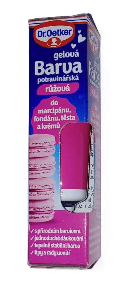 Barva gelová potravinářská růžová 10g