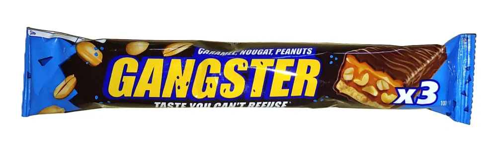 Gangster karamelová tyčinka 100 g (3 ks v balení)