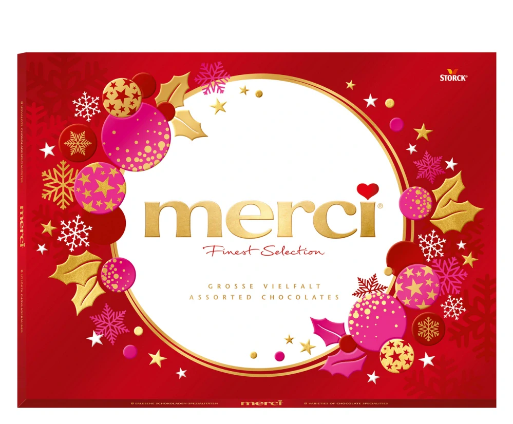 Bonboniéra MERCI 675 g - zimní edice
