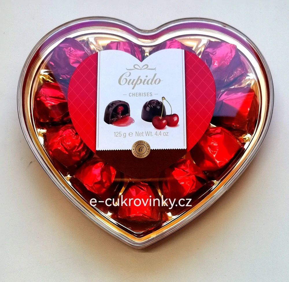 Višně v likéru CUPIDO 125 g CHERISES - srdce