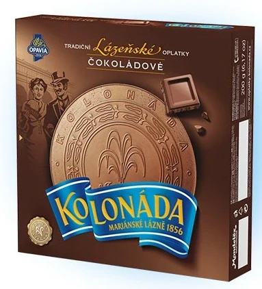 OPAVIA Kolonáda 200 g lázeňské oplatky ČOKOLÁDA - VÝPRODEJ !!! DMT: 9/2025