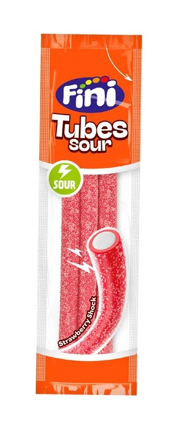 Želé mini pendreky FINI 15 g KYSELÁ JAHODA