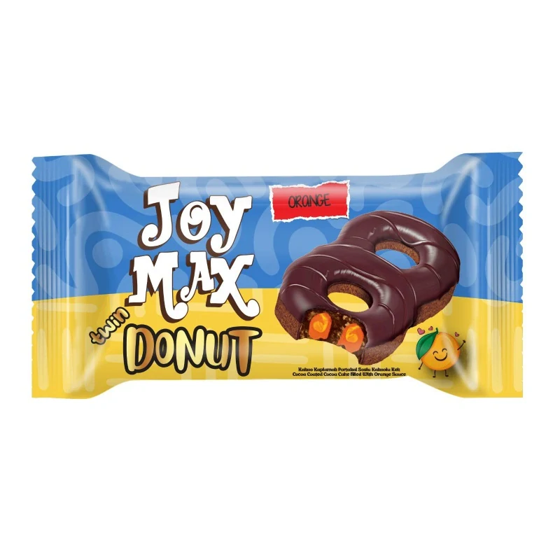 JOY MAX Twin donut 40 g s POMERANČOVOU náplní