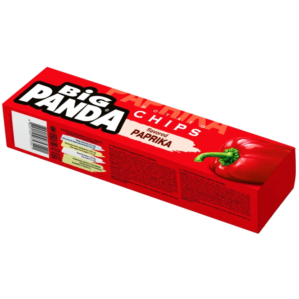 Bramborový snack BIG PANDA 50 g - PAPRIKA