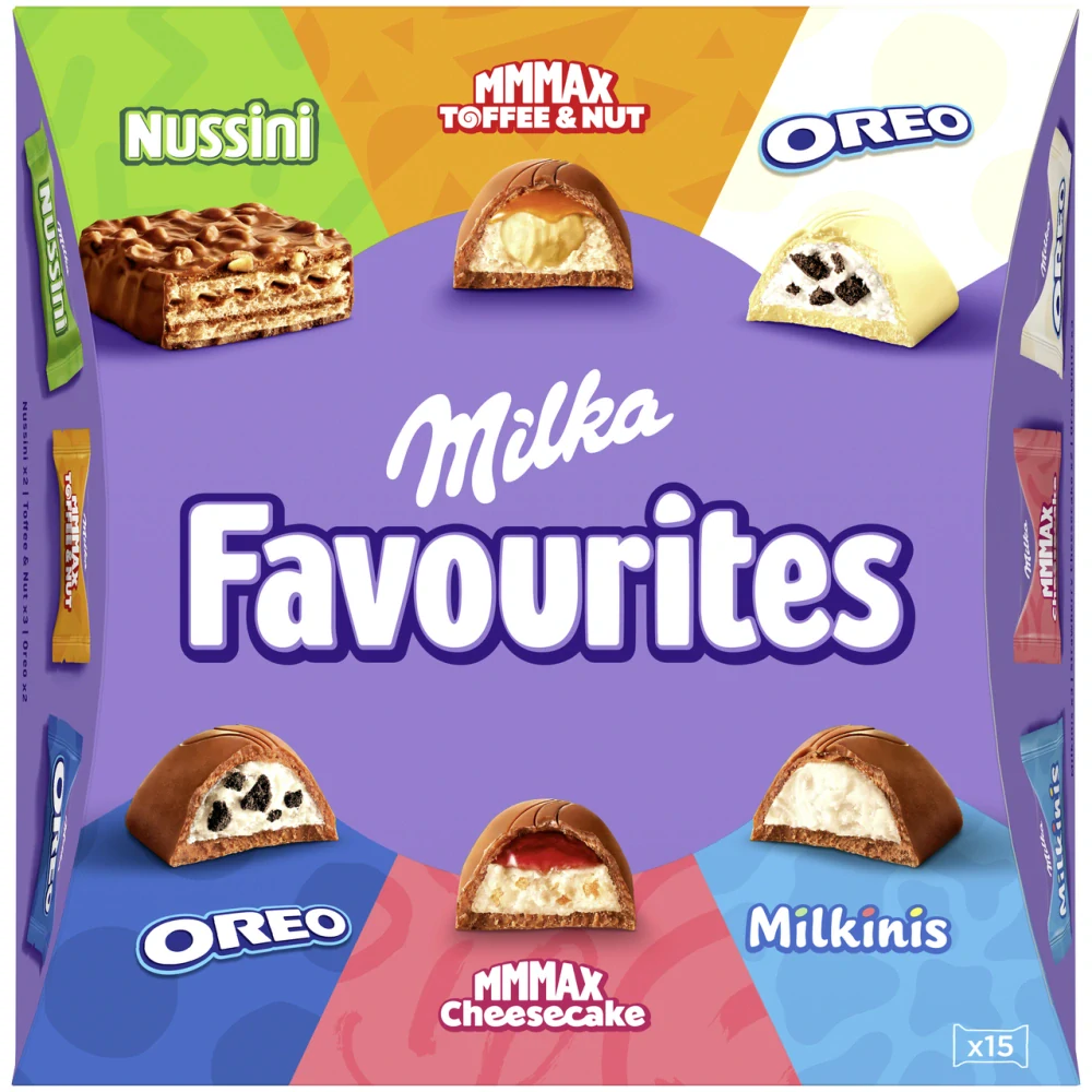 MILKA FAVOURITES - kolekce plněných čokolád a oplatek MILKA 141 g
