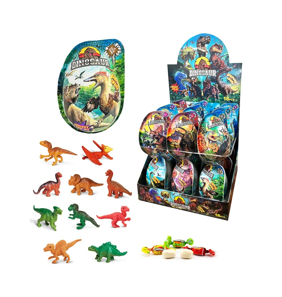 Plastové vajíčko XL 2v1 10 g DINOSAUR