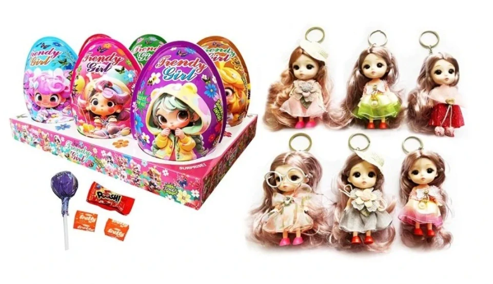 Plastové vajíčko MEGA XXXL 4v1 25 g TRENDY GIRL