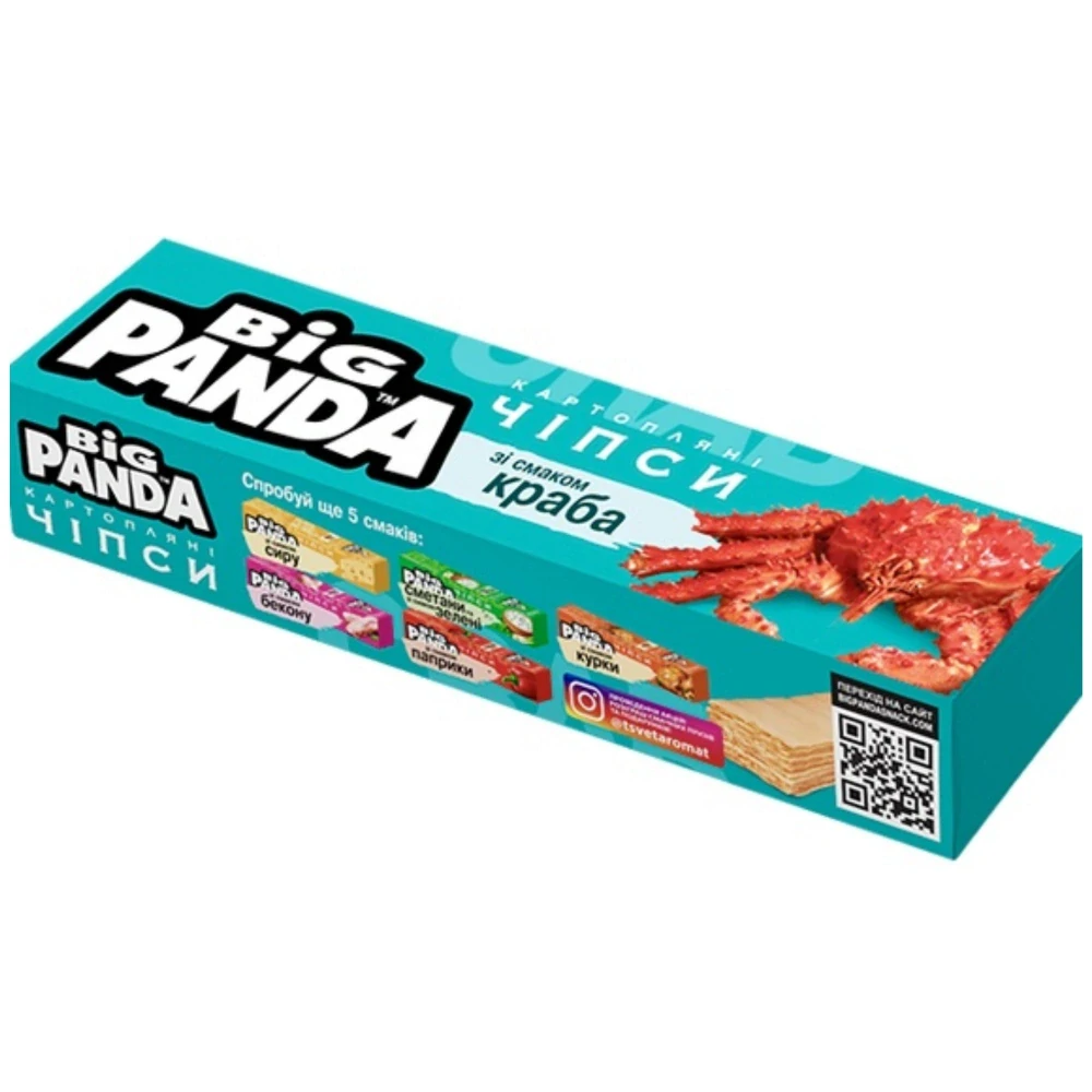 Bramborový snack BIG PANDA 50 g - KRABÍ