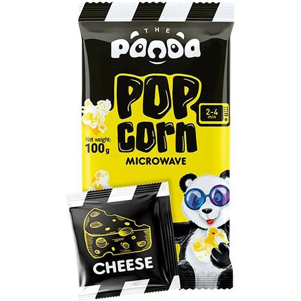 Popcorn PANDA 100 g - do mikrovlnky - SÝROVÝ