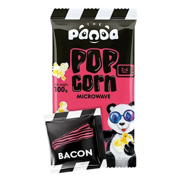 Popcorn PANDA 100 g - do mikrovlnky - SLANINA