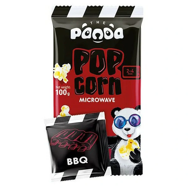 Popcorn PANDA 100 g - do mikrovlnky - BBQ