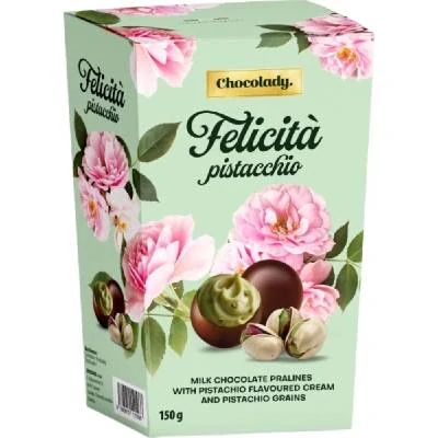 Italské pralinky CHOCOLADY 150 g FELICITA - pistacchio