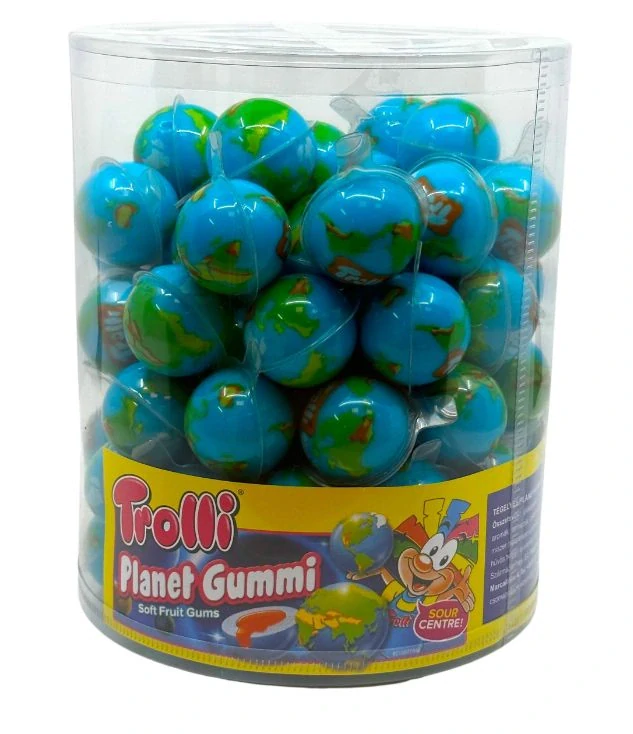 Plněné želé TROLLI PLANET GUMMI 18.8 g - ZEMĚKOULE (balení 80 ks)