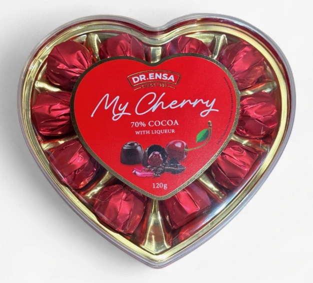 MY CHERRY 120 g - Višně v alkoholu v hořké čokoládě
