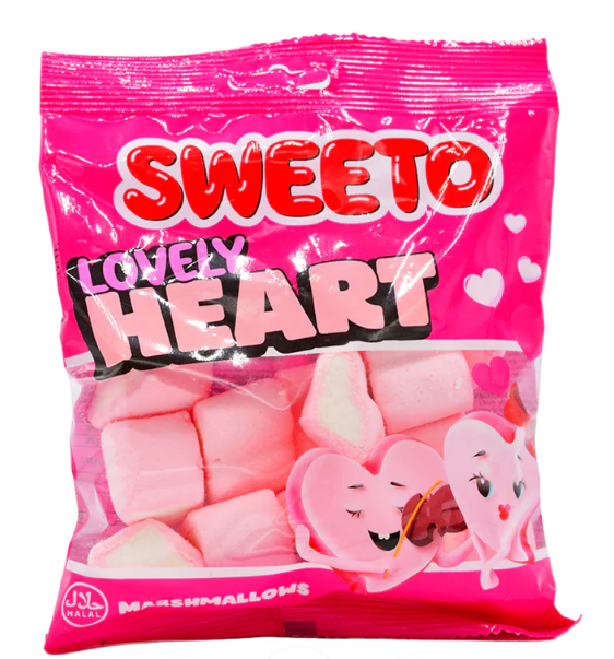 Pěnová cukrovinka Marshmallow s ovocnou příchutí 60 g, SWEETO