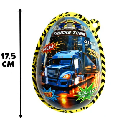 Plastové vajíčko MEGA XXXL 4v1 25 g TRUCKS TEAM