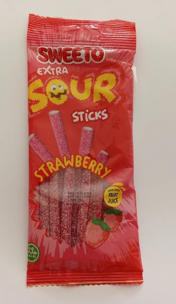Cukrovinka kyselé želé s jahodovou příchutí 75 g, SWEETO