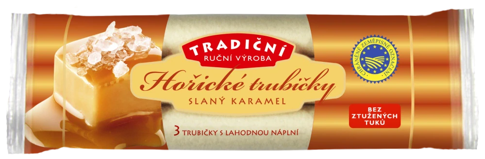 Tradiční Hořické trubičky 53 g SLANÝ KARAMEL