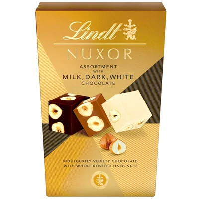 Bonboniéra Lindt NUXOR 150 g - MIX - mléčná, bílá, hořká