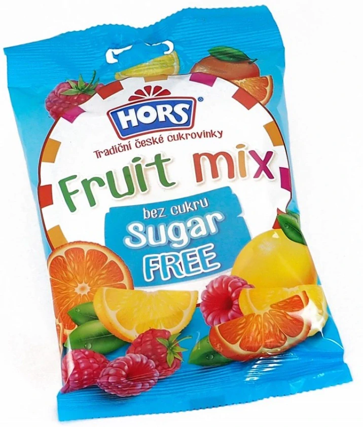 Ovocný drops bez cukru HORS 53 g FRUIT MIX