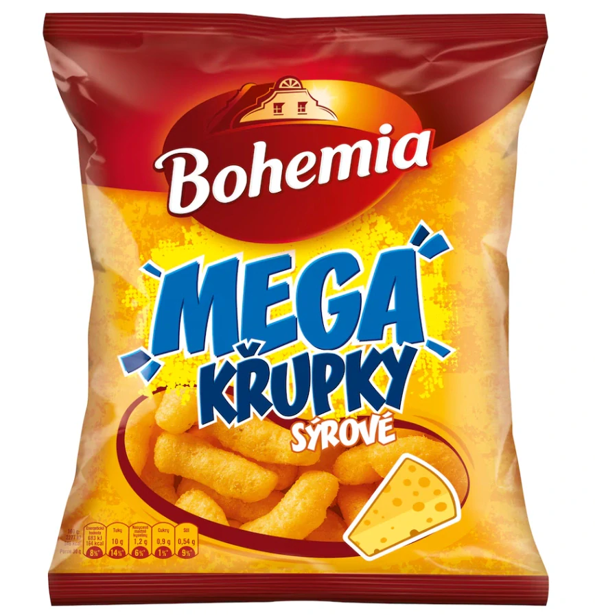 MEGA KŘUPKY BOHEMIA 150 g SÝROVÉ