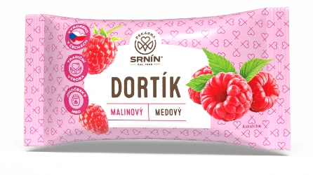 Medový dortík (perník) v tmavé polevě 60 g - MALINA