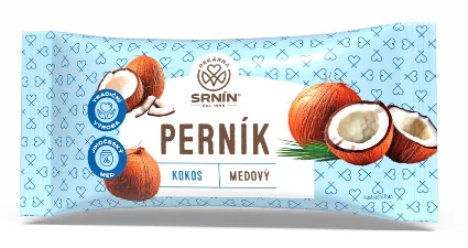 Medový perník SRNÍN v tmavé polevě 60 g - KOKOS