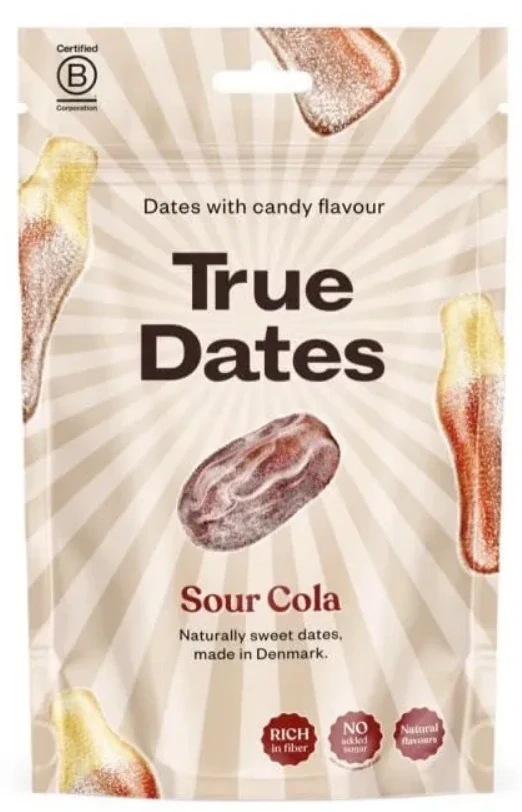 Datle s příchutí TRUE DATES 100 g - SOUR COLA