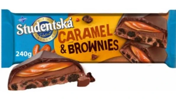 Čokoláda ORION Studentská Pečeť 235 g KARAMEL & BROWNIES - VÝPRODEJ !!! DMT: 3/2026