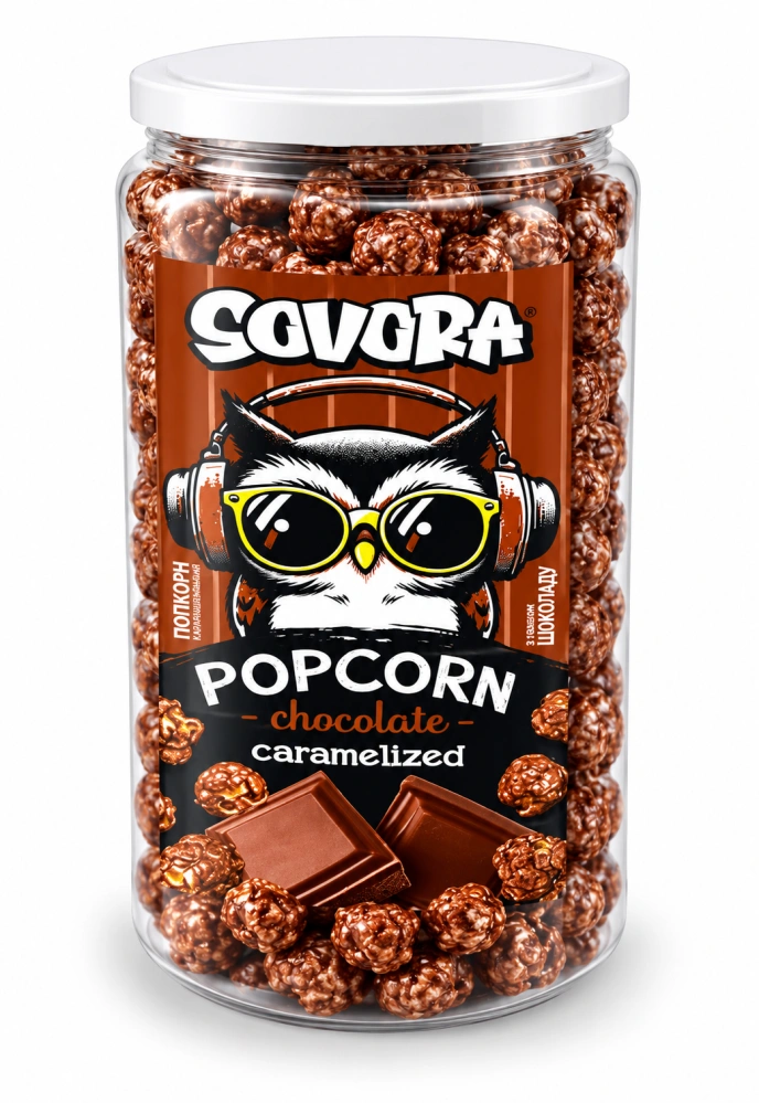 Popcorn SOVORA 160 g tubus - CHOCOLATE