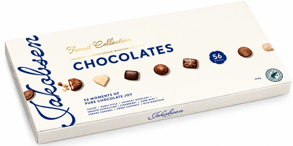 Velká & luxusní bonboniéra JAKOBSEN 520 g