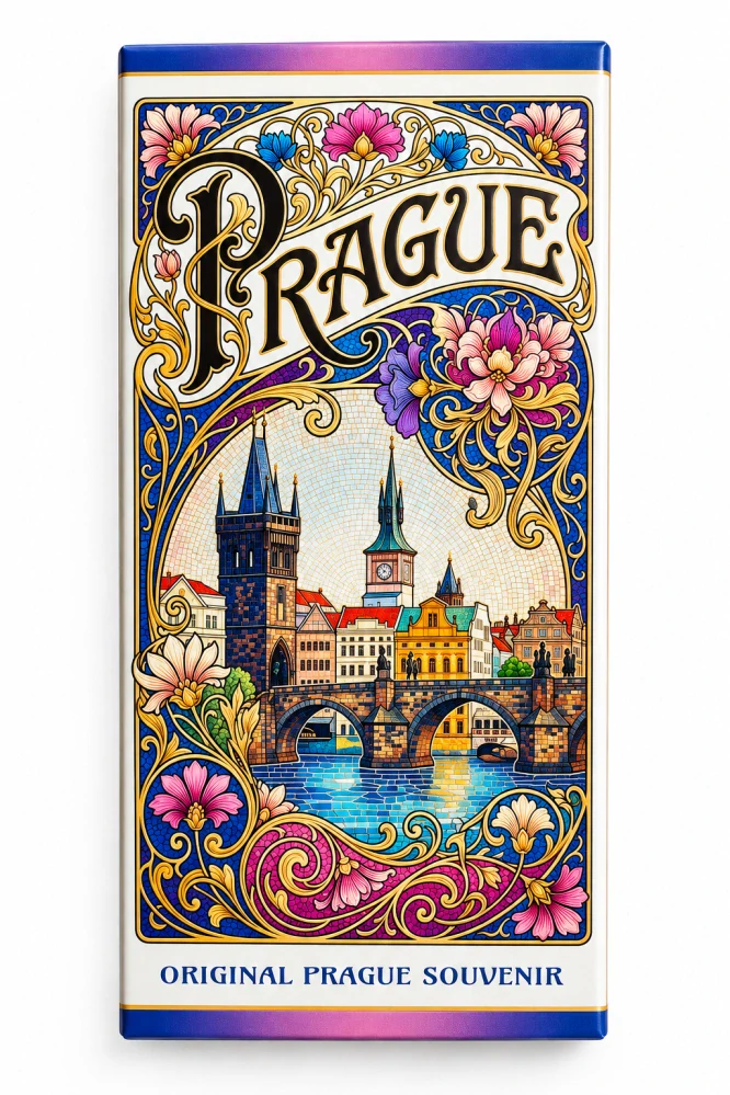 Original PRAGUE SOUVENIR - PRAHA 90 g - secesní Praha