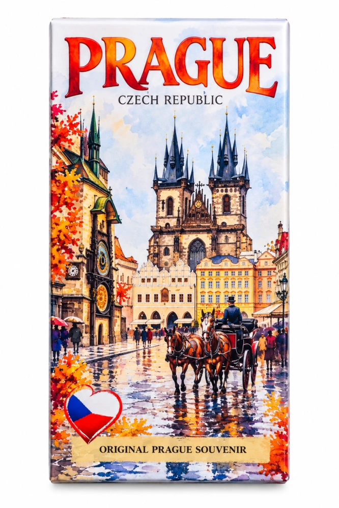 Original PRAGUE SOUVENIR - PRAHA 90 g - Staroměstské náměstí