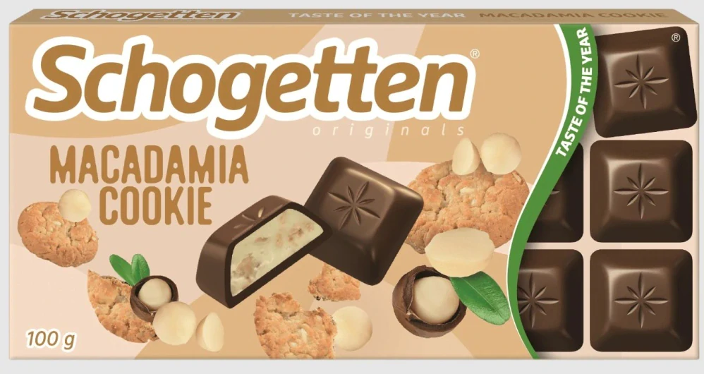 Čokoláda SCHOGETTEN 100 g - MACADAMIA COOKIE - VÝPRODEJ !!! DMT: 2/2026
